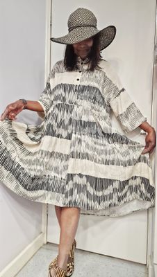 KEDEM SASSON (AMMA) STRIPE JUNI DRESS KEDEM SASSON (AMMA) STRIPE JUNI DRESS