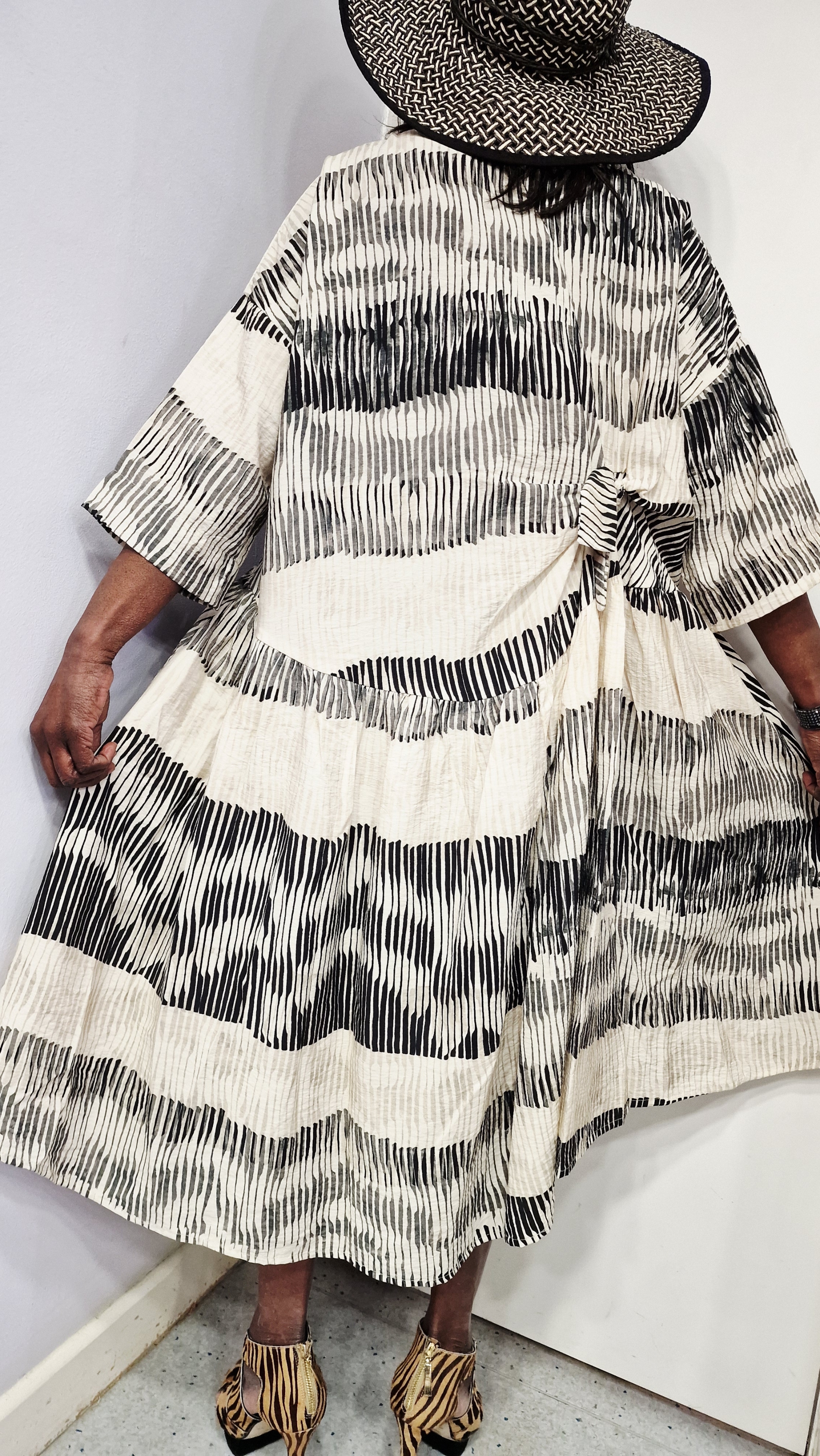 KEDEM SASSON (AMMA) STRIPE JUNI DRESS