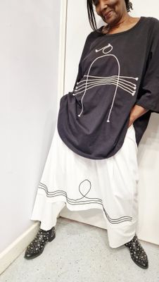 KEDEM SASSON OVERSIZED BLACK T-SHIRT-TULA SHIRT KEDEM SASSON OVERSIZED BLACK T-SHIRT-TULA SHIRT