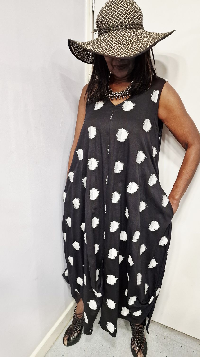 KEDEM SASSON TOVA DRESS-BLACK