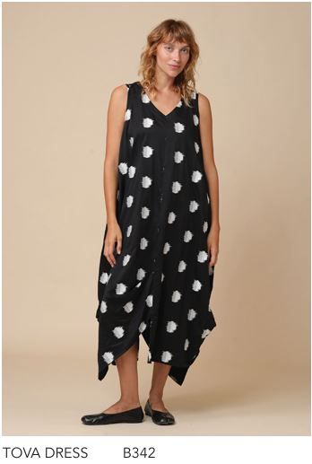 KEDEM SASSON TOVA DRESS-BLACK
