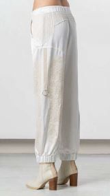 ELISA CAVALETTI TROUSERS INCONTRO-OFF-WHITE