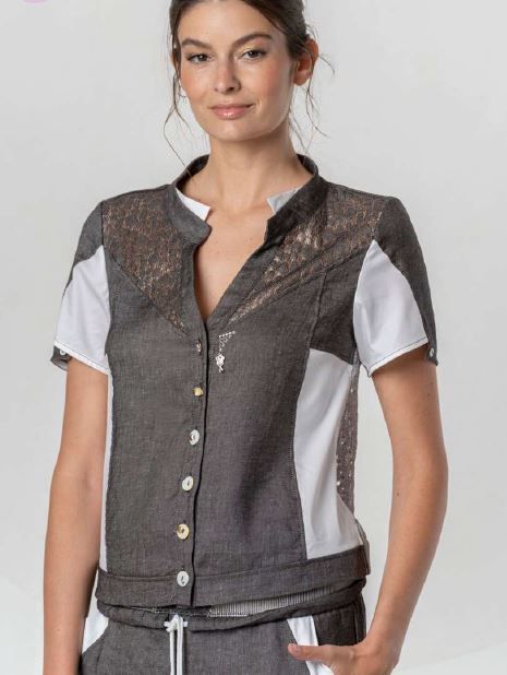 ELISA CAVALETTI SHIRT PERUGIA-BROWN