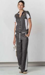 ELISA CAVALETTI SHIRT PERUGIA-BROWN