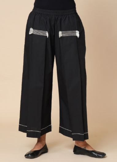 KEDEM SASSON WIDE LEG TROUSERS-LIHI-RED
