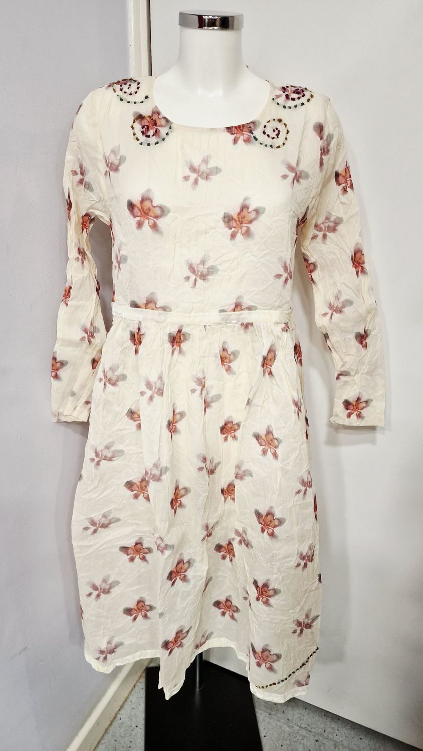 EWAIWALLA ORGANDIE FLORAL PRINT DRESS-DIELLA