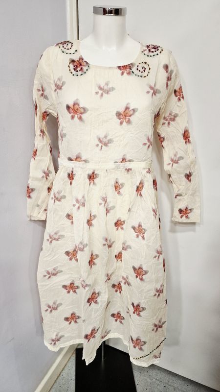 EWAIWALLA ORGANDIE FLORAL PRINT DRESS-DIELLA