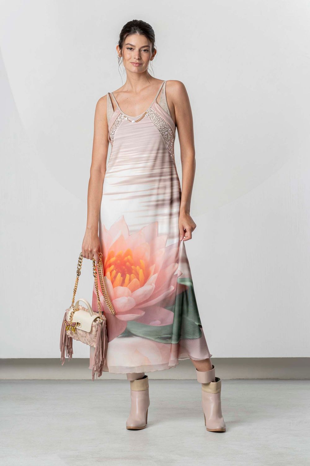 ELISA CAVALETTI MAXI DRESS ST.FIORI DI LOTO ELISA CAVALETTI MAXI DRESS ST.FIORI DI LOTO