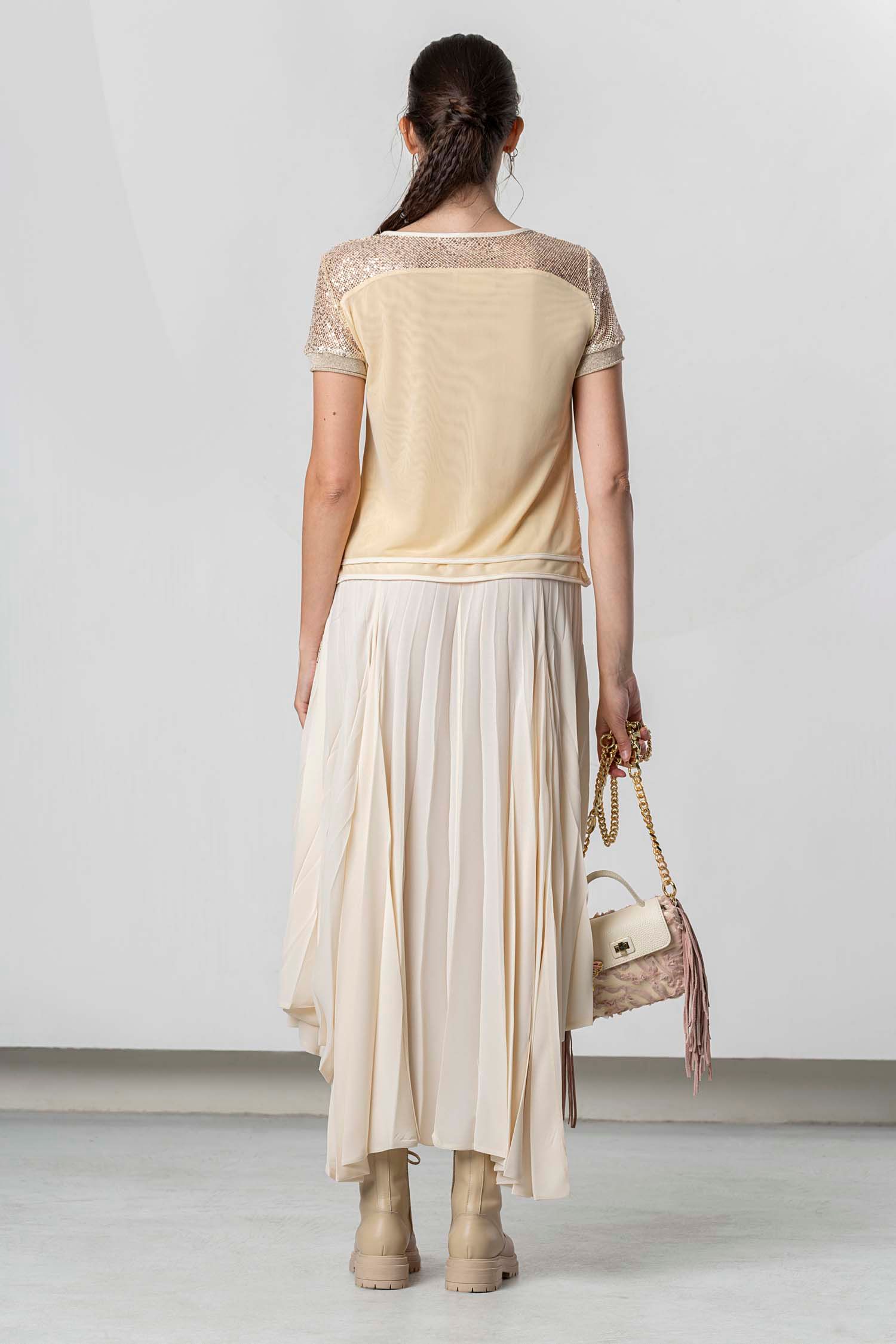 ELISA CAVALETTI SKIRT-SANREMO/IVORY
