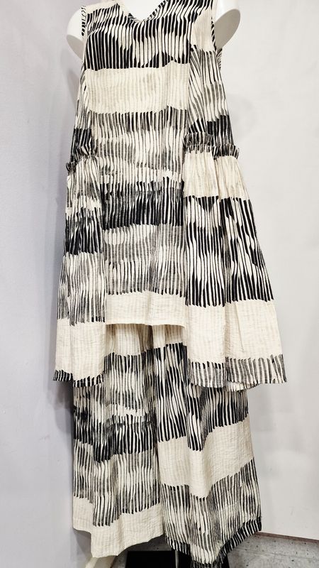 KEDEM SASSON (AMMA) SELENE TROUSERS-STRIPES 