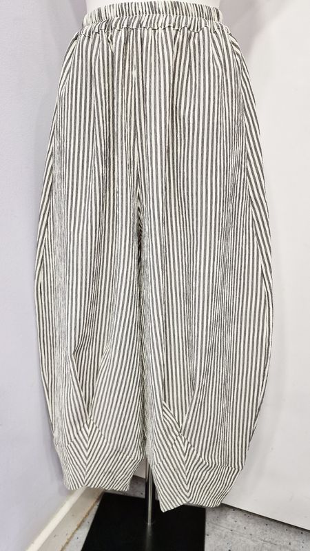 KEDEM SASSON (AMMA) AMBER TROUSERS-BLACK STRIPE