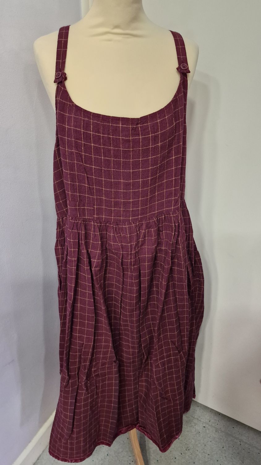 EWAIWALLA DRESS GORDANA -DARK PLUM EWAIWALLA DRESS GORDANA -DARK PLUM