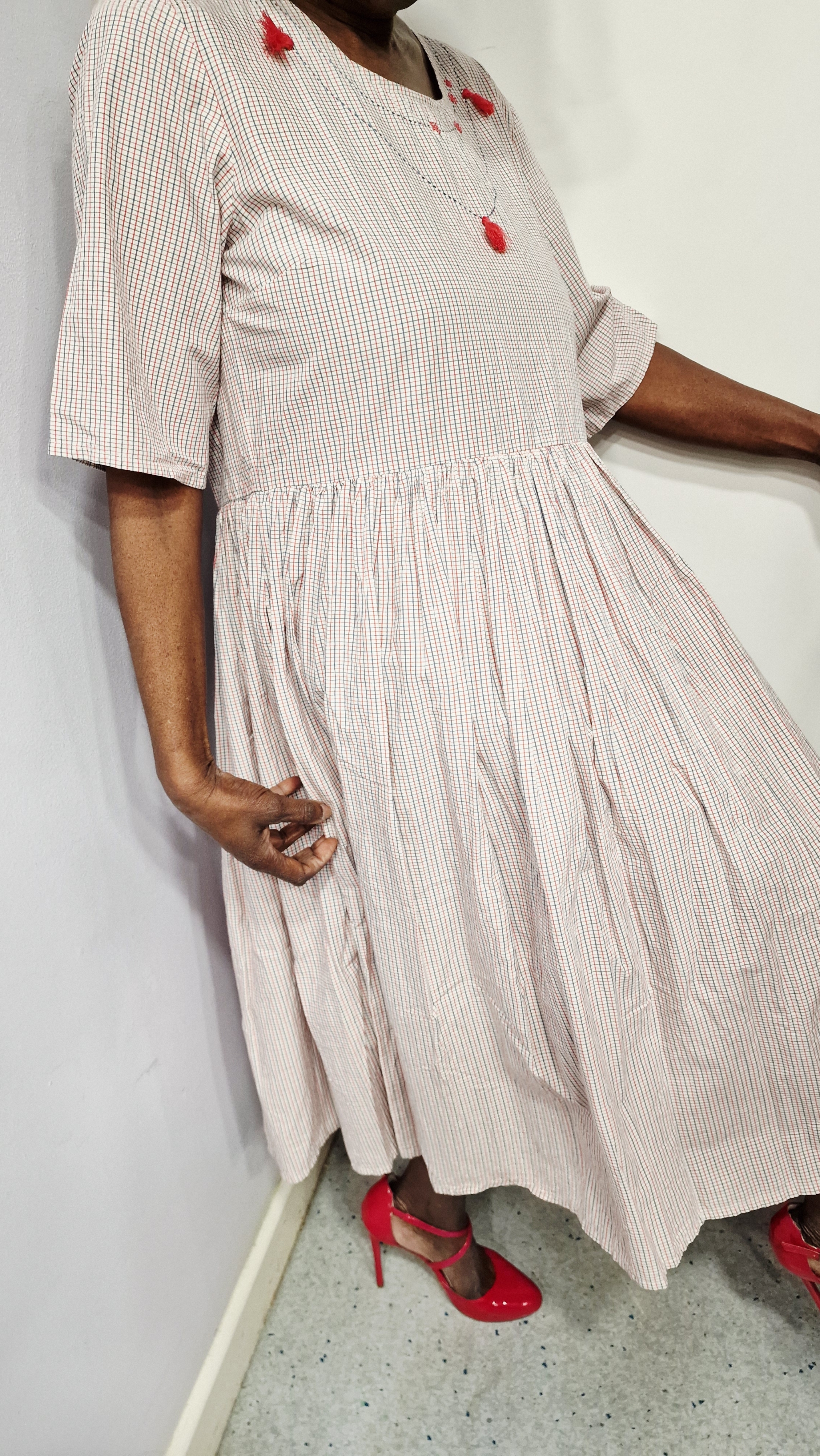 EWAIWALLA DRESS -PYRET-CHECKED