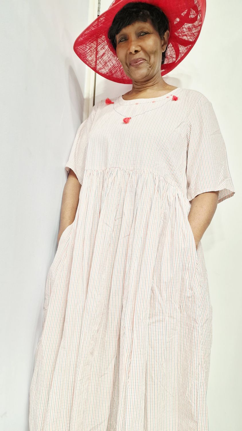 EWAIWALLA DRESS -PYRET-CHECKED