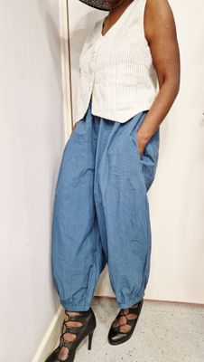 EWAIWALLA TROUSERS-BESS-BLUE EWAIWALLA TROUSERS-BESS-BLUE