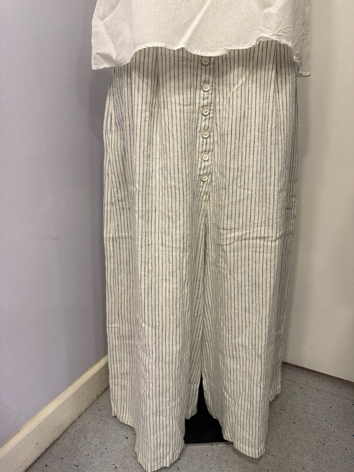 Ewaiwalla Wide Leg Trousers-BIM-Striped Ewaiwalla Wide Leg Trousers-BIM-Striped