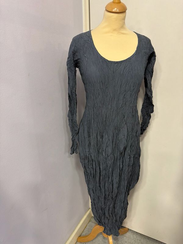 PRIVATSACHEN CRUSHED SILK DRESS-REGEN-ANSCHEIN PRIVATSACHEN CRUSHED SILK DRESS-REGEN-ANSCHEIN