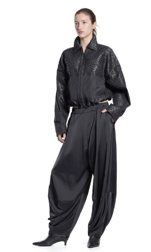 Xenia Design Satin Trousers CILO-Black Xenia Design Satin Trousers CILO-Black