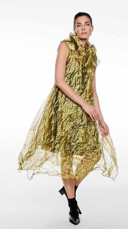 IGOR DRESS- MONSTERA-GOLD IGOR DRESS- MONSTERA-GOLD