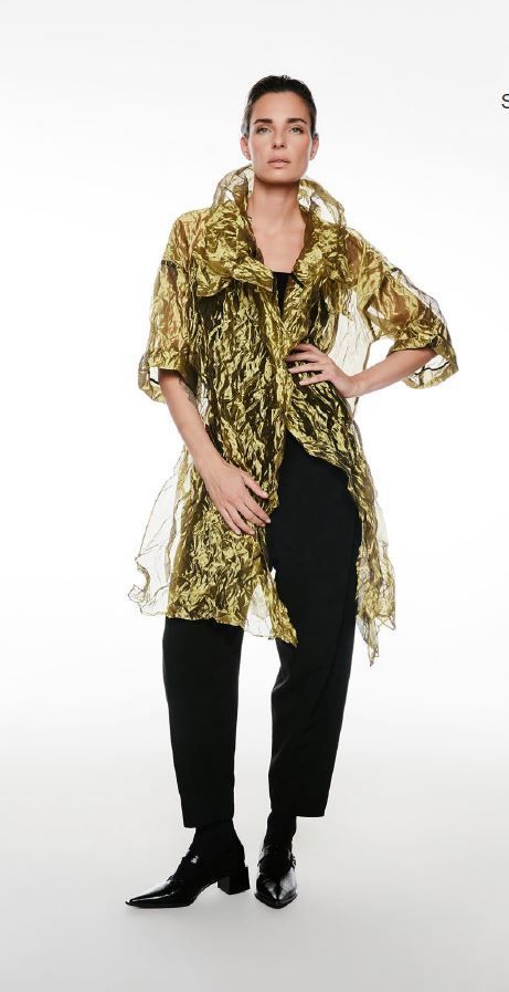 IGOR DUSTER COAT- SANSEVERIA-GOLD IGOR DUSTER COAT- SANSEVERIA-GOLD