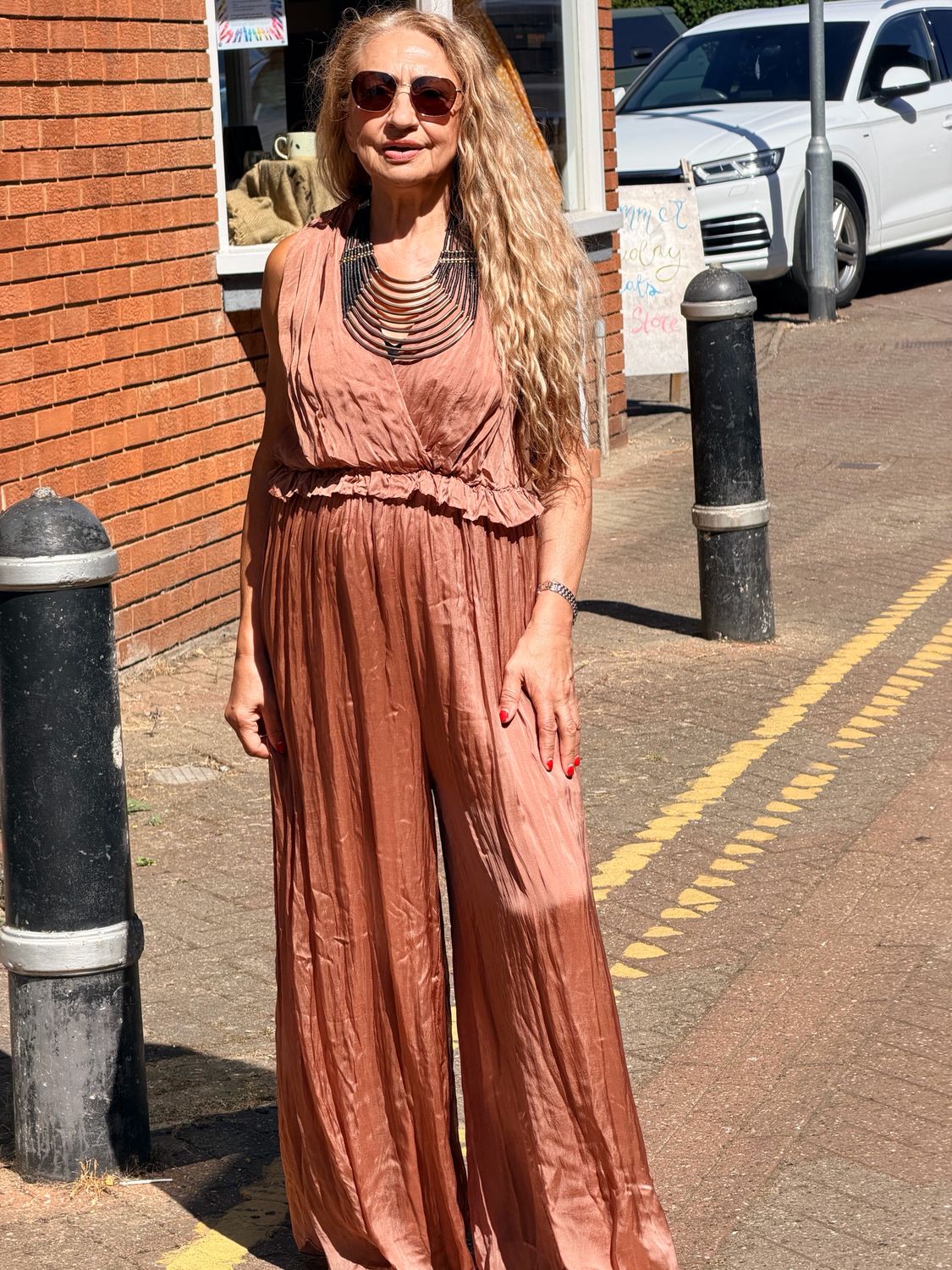 DIXIE ROMA JUMPSUIT-CARAMELLO/CARAMEL