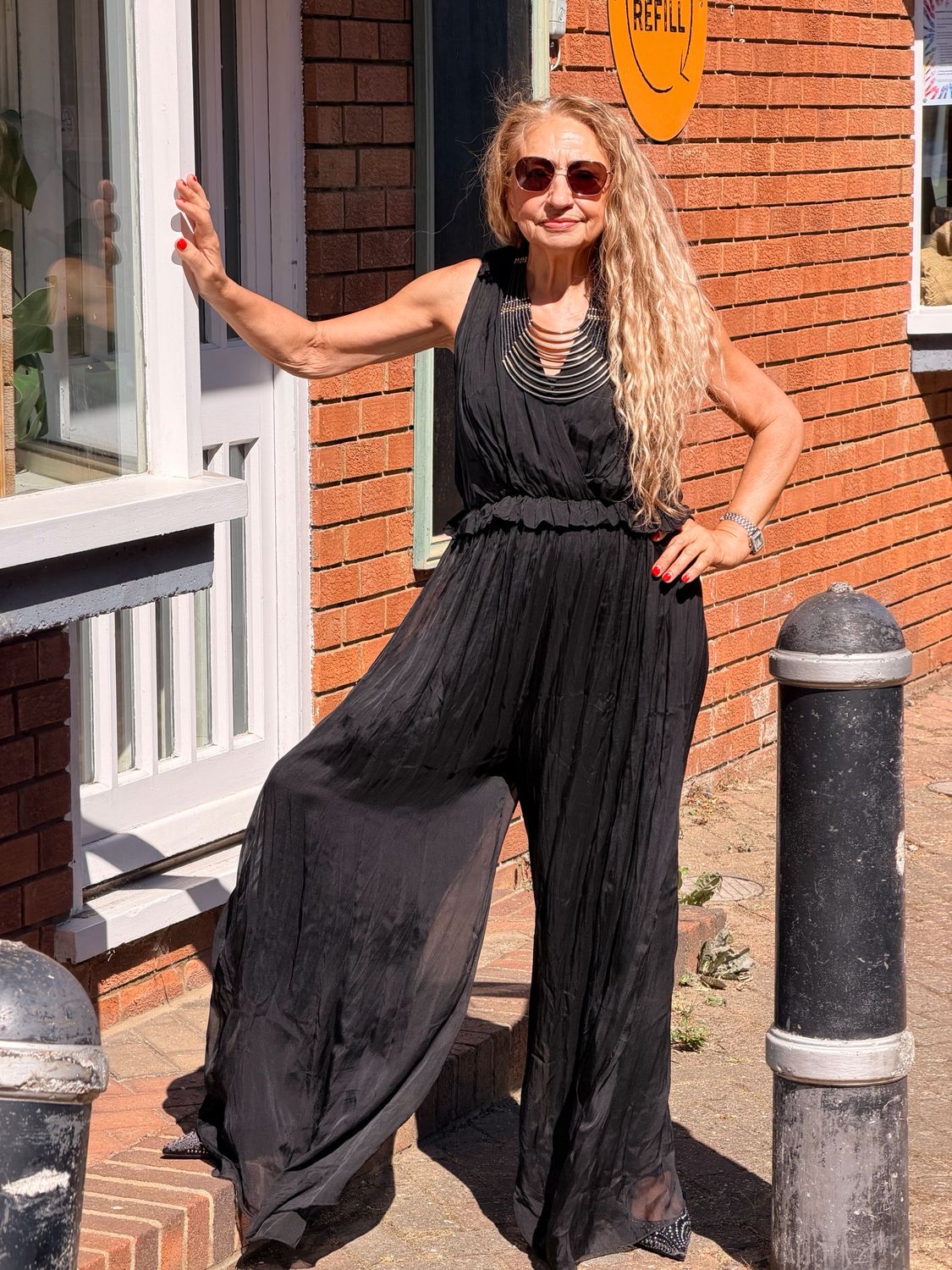 DIXIE ROMA JUMPSUIT-NERO/BLACK DIXIE ROMA JUMPSUIT-NERO/BLACK