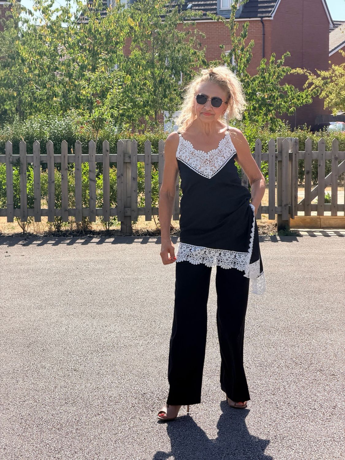 DIXIE ROMA ( ANGELA DAVIS) TROUSERS-Nero