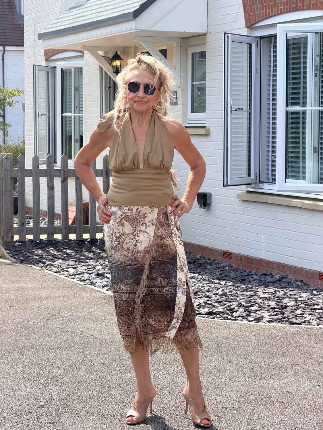 DIXIE ROMA WRAP-OVER SKIRT-Multi