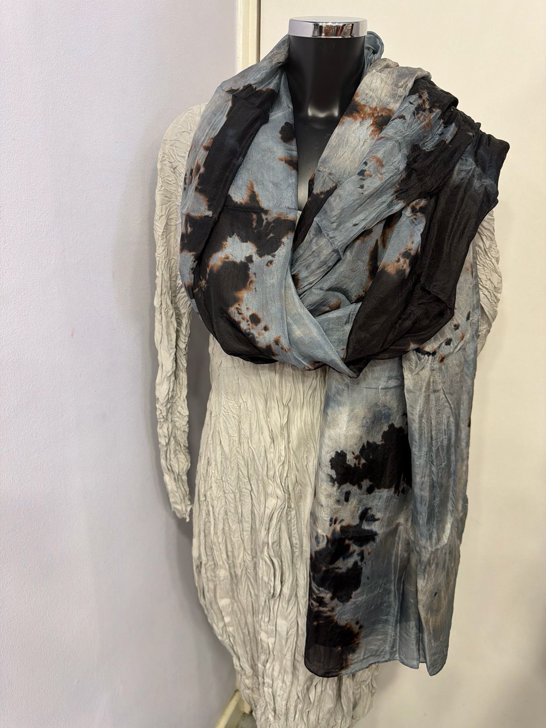 PRIVATSACHEN PRINTED SILK SCARF-ANSCHEIN PRIVATSACHEN PRINTED SILK SCARF-ANSCHEIN