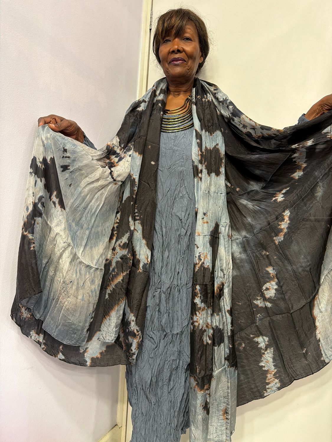PRIVATSACHEN PRINTED SILK SCARF-WECHSELBER-ANSCHEIN PRIVATSACHEN PRINTED SILK SCARF-WECHSELBER-ANSCHEIN