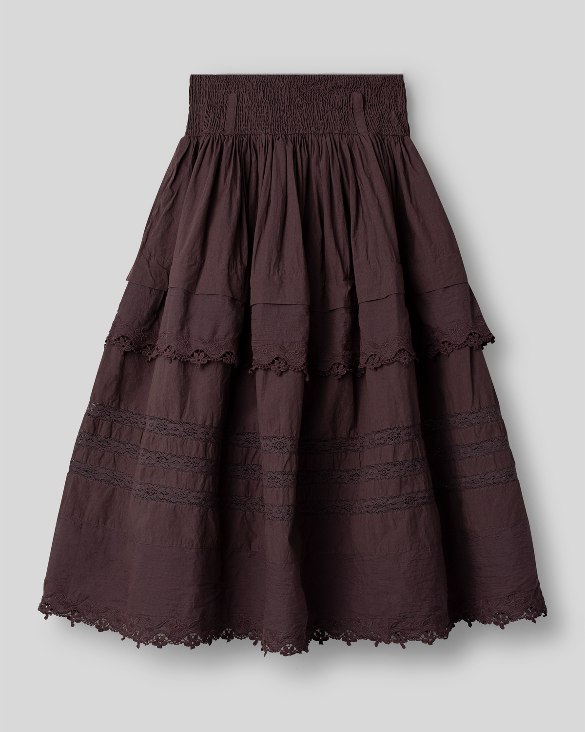 EWAIWALLA SKIRT-FANNY-RAISIN & BLACK EWAIWALLA SKIRT-FANNY-RAISIN & BLACK
