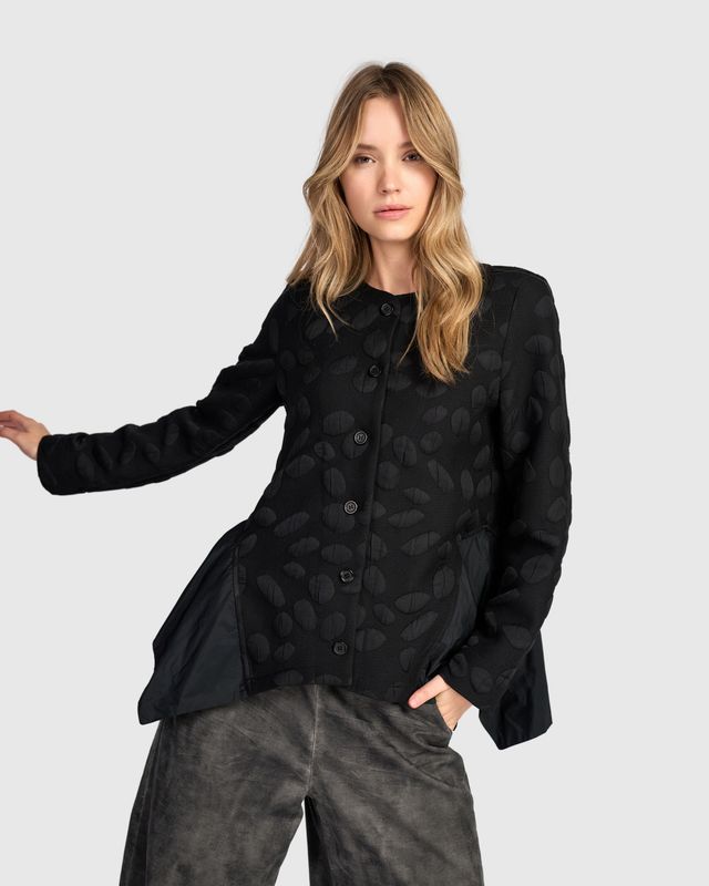 ALEMBIKA JACKET/COBBLES-BLACK