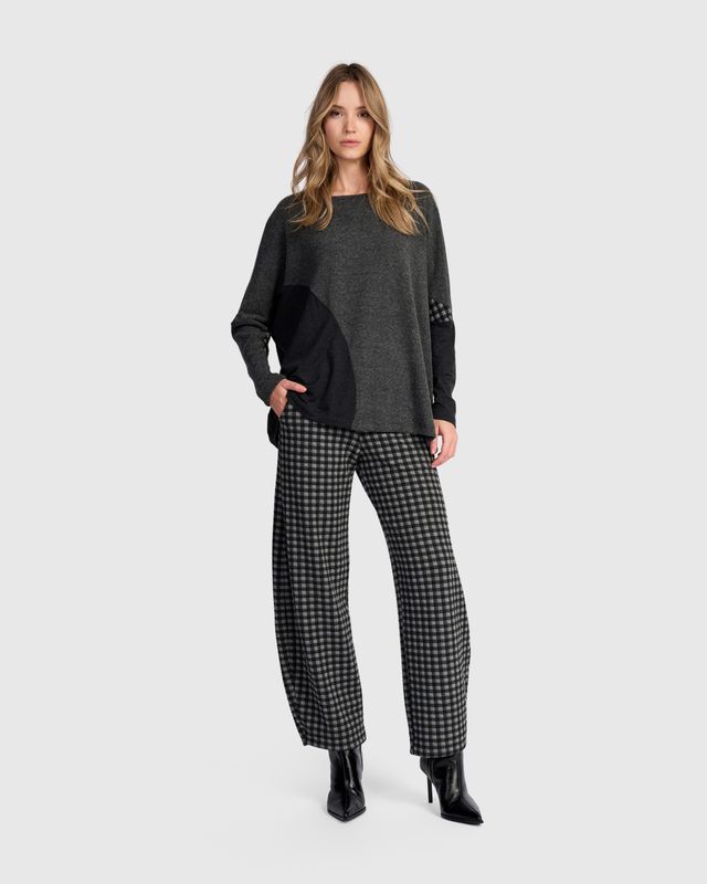 ALEMBIKA CHECK TROUSERS