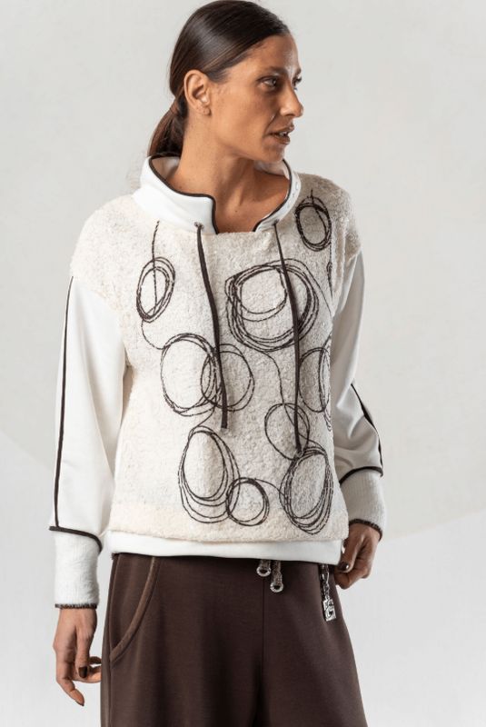ELISA CAVALETTI SWEATSHIRT-ONICE-BROWN