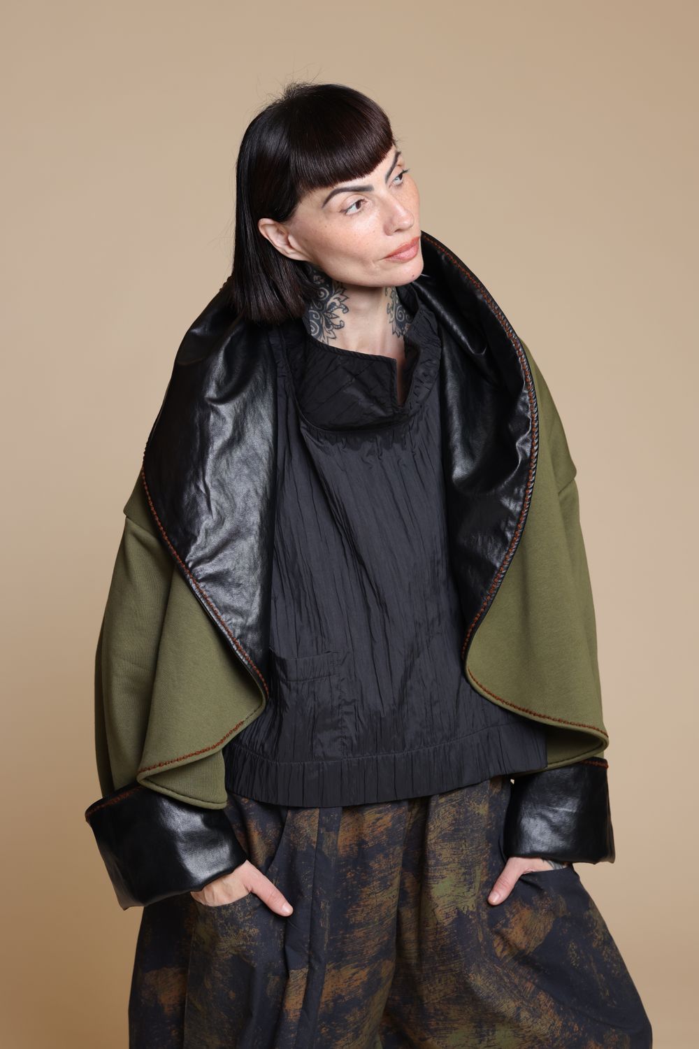 KEDEM SASSON OVERSIZED JACKET-BLACK