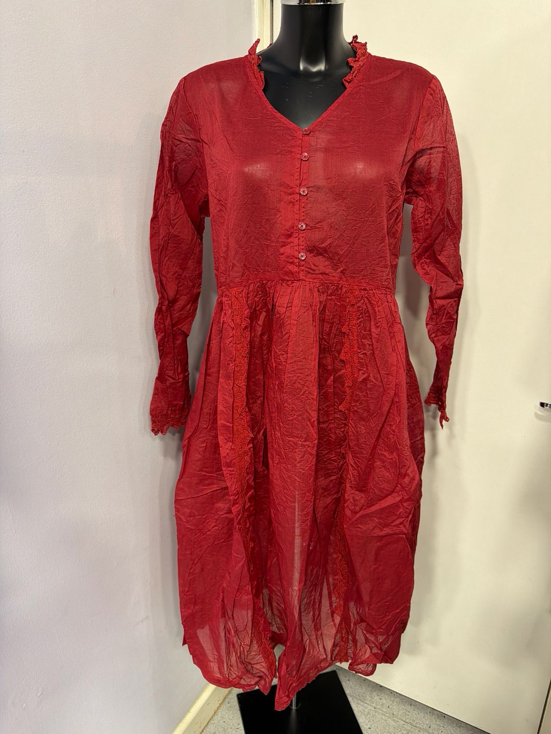 EWAIWALLA DRESS-HILLEVI-RED