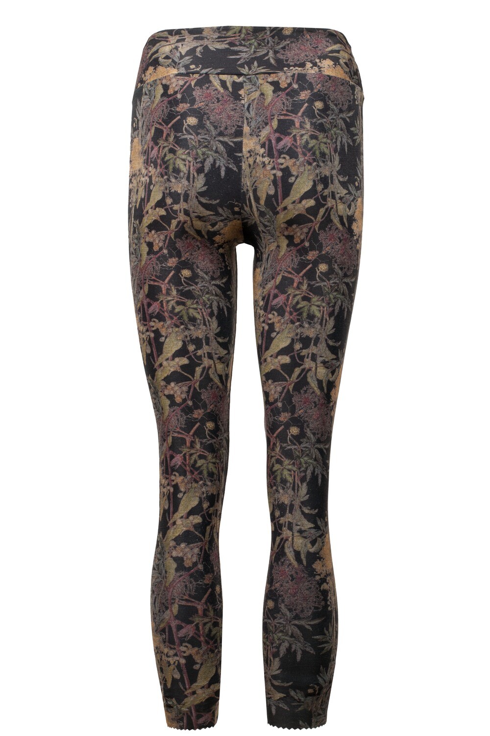 RobeCode Damen Leggings Schwarz mit Blumenmuster – Elegant &amp; Bequem für Alltag und Sport