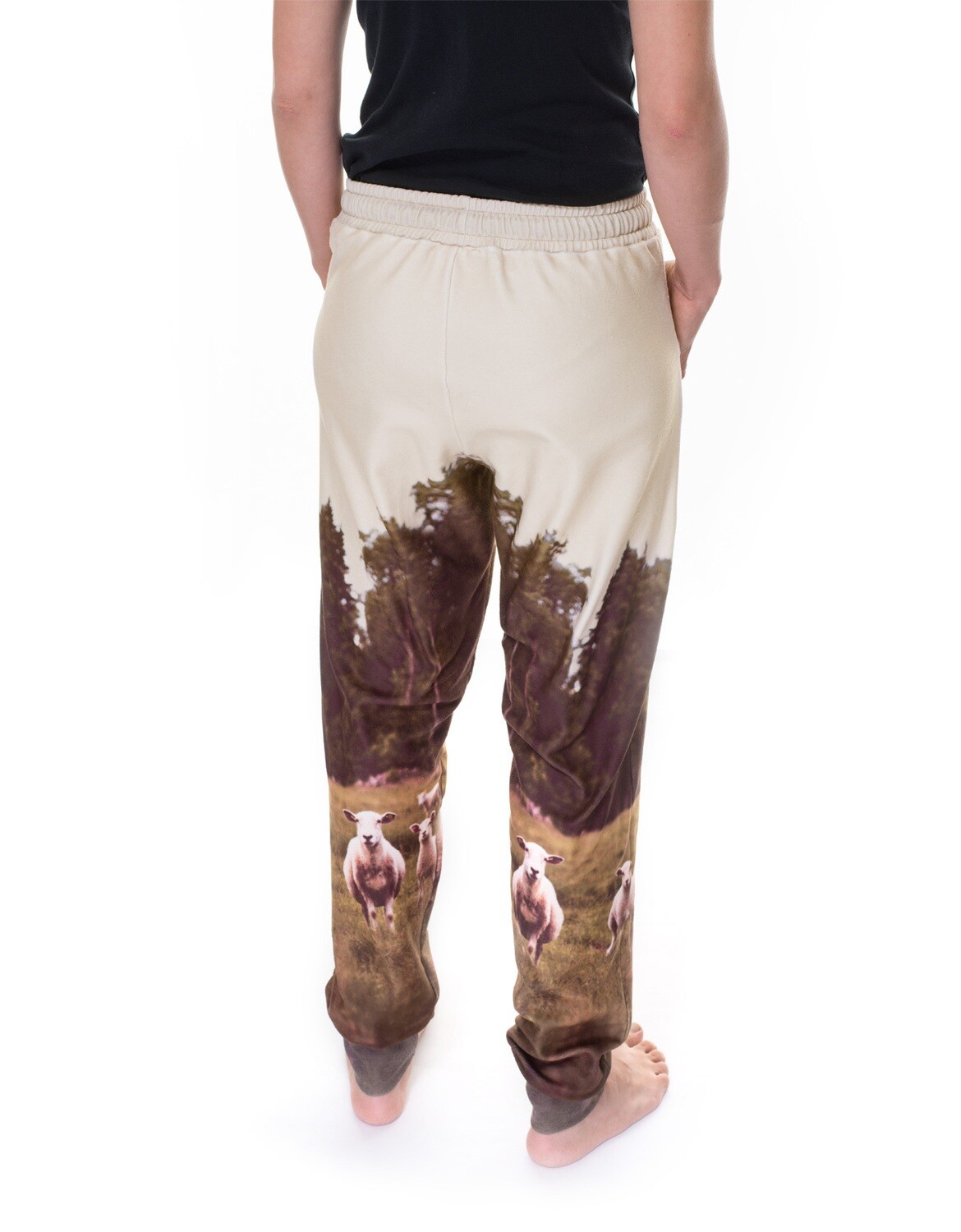 RobeCode Jogginghose Määäh aus Fleece mit Schaf-Motiv
