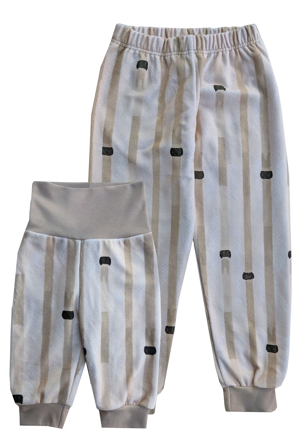 RobeCode Kinder Kuschelhose mit japanischem Streifenprint
