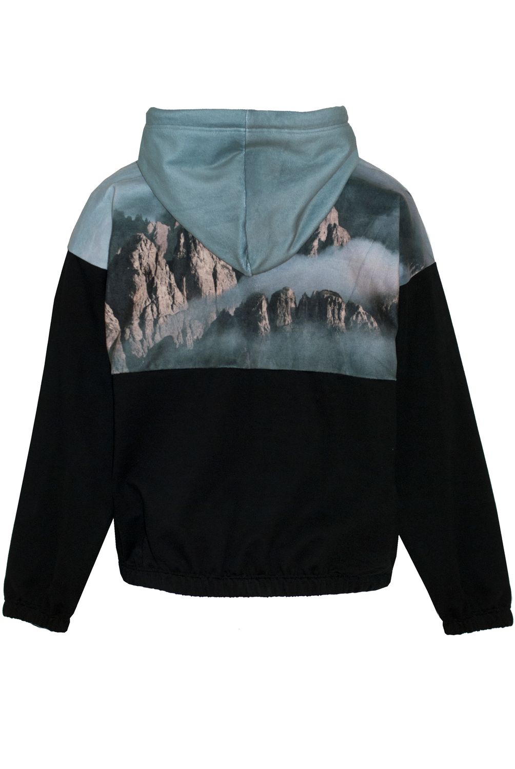 Half-Zip Hoodie MountainCloud im Troyer-Stil – Natur trifft Streetwear
