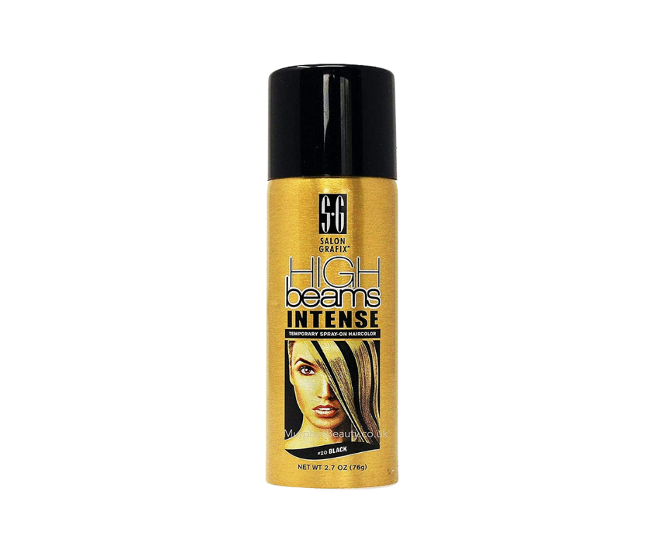 High Ridge Beams Intense Temporary Spray On Hair Color - #20 Black Aerosol (2.7oz)