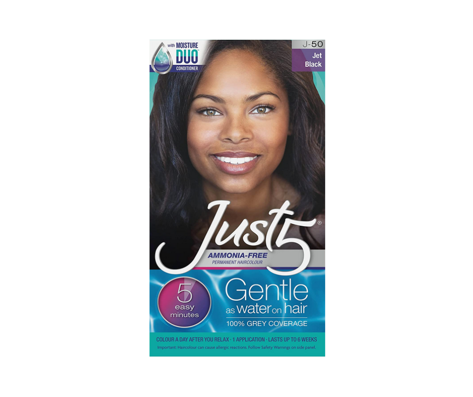 Just 5 Women's 5-Minute Permanent Hair Color with Conditioner - Jet Black