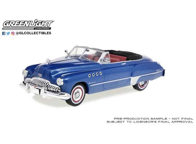 1:43 Greenlight - 1949 Buick Roadmaster Convertible, Elan Blue Metallic 1:43 Greenlight - 1949 Buick Roadmaster Convertible, Elan Blue Metallic