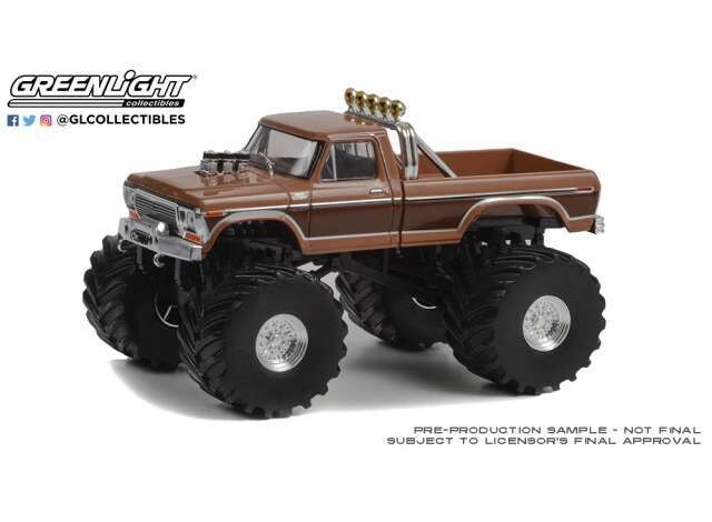 1:43 Greenlight - 1978 Ford F-350 Monster Truck (with 66-Inch Tires) *Kings of Crunch Series 5*, brown 1:43 Greenlight - 1978 Ford F-350 Monster Truck (with 66-Inch Tires) *Kings of Crunch Series 5*, brown
