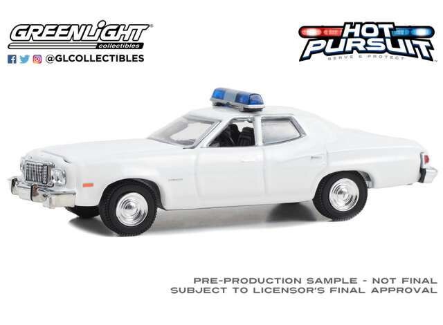 1:64 Greenlight - 1974-76 Ford Gran Torino Sedan, white