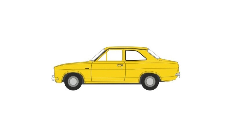 1:76 Oxford  - Ford Escort MK I, gelb