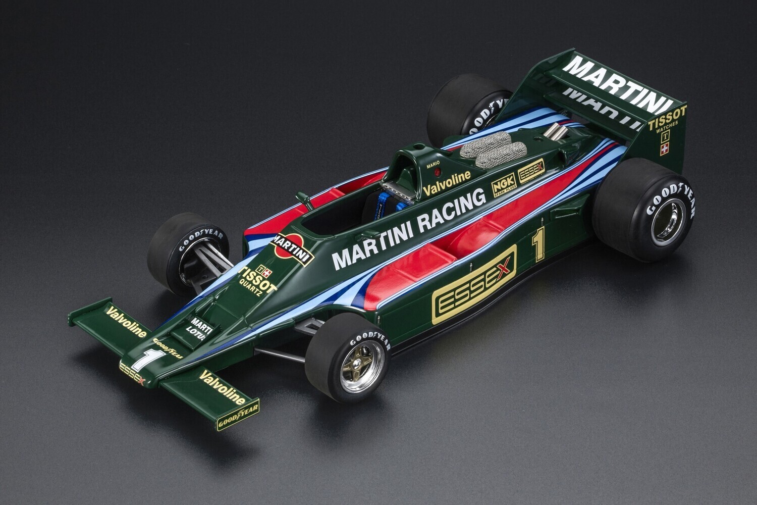 1:18 GP Replicas - Lotus Type 80 Andretti #1 1979 3rd place Spain GP ("with wings") Mario Andretti