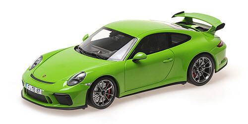 1:18 Minichamps - PORSCHE 911 GT3 – 2018 – YELLOW/GREEN (SHMEE 150)