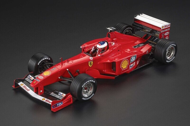 1:12 GP Replicas - Ferrari F1 F399 Scuderia Ferrari #3 Winner Monaco Montecarlo GP 1999 Michael Schumacher With Driver Figure 1:12 GP Replicas - Ferrari F1 F399 Scuderia Ferrari #3 Winner Monaco Montecarlo GP 1999 Michael Schumacher With Driver Figure