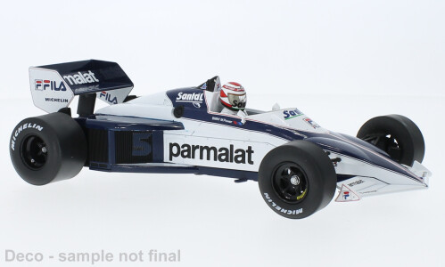 1:18 MCG - Brabham BT52, No.5, John Player Team Lotus, Parmalat, Formel 1, GP Brasilien, N.Piquet, 1983